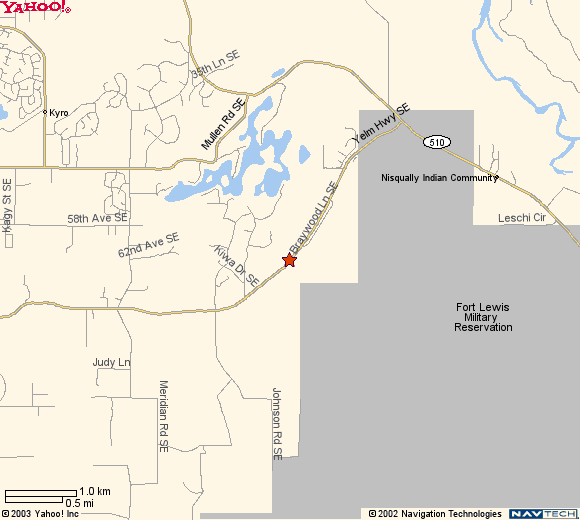 Street level map of area