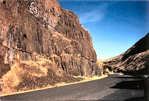One of the many rock walls in Maupin