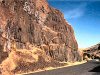 Rock walls at Maupin, OR