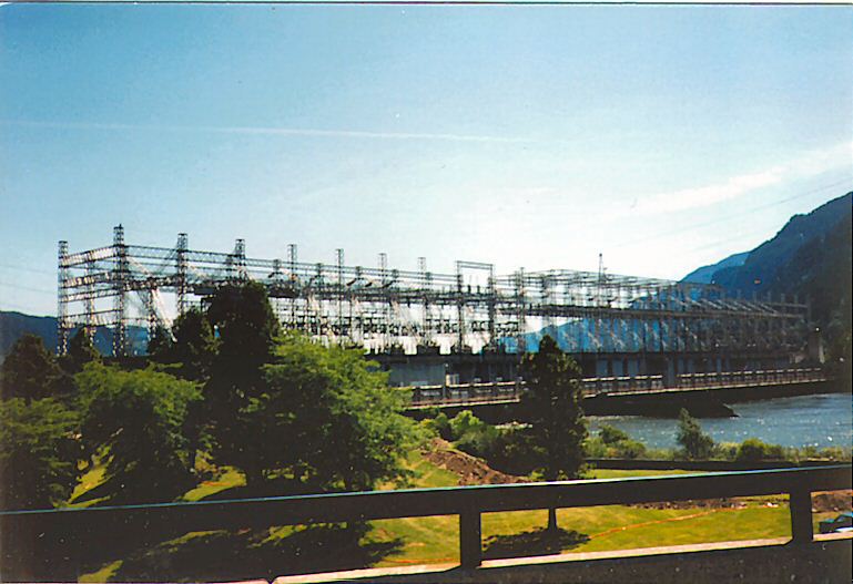 Power transformer at the Bonneville Dam