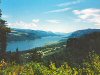 Looking up the Columbia River Valley just west of Bonnevile Dam