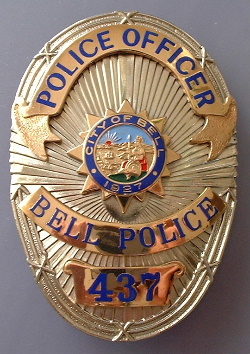 Bell Police, LA County, hallmarked April