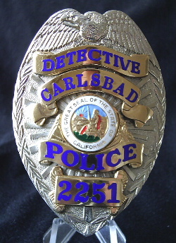 Calrsbad California, Detective. Another TCI badge