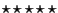 $\star\star\star\star\star$