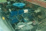 Blue truck engine rebuilt
