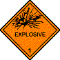 explosive transport symbol
