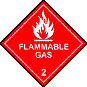 Flammable gas transport symbol