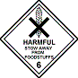 stow away from foodstuffs 

symbol