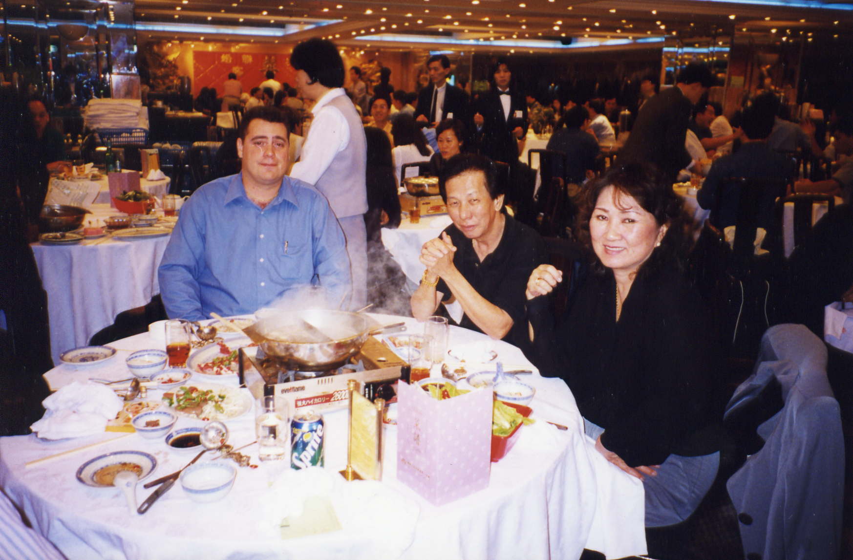 Enjoying Hot Pot with the President of Road Star