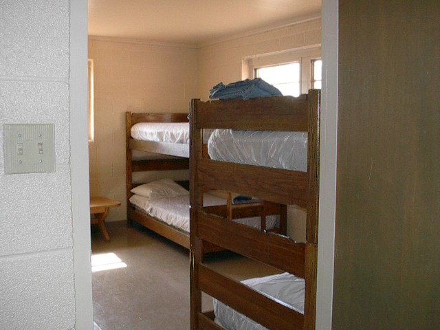 Private Room off the main BunkRoom accommodates a family of four.