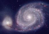 Whirlpool Galaxy, Width and Height=1,000 by 550 Pixels, Size=52 kb