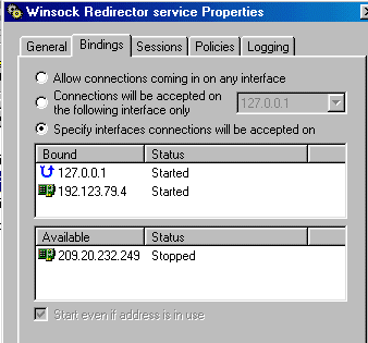 Server Setup, Defaults