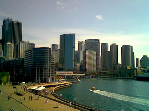 The view of Circular Quay from The Sydney Opera House