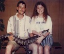 Us holding a gator!