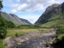 Glencoe - View from a footbridge over the River Coe - click to enlarge