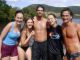 Jennifer (France), Maria (Spain), Cristiano(Italy), Joanna(Poland) & Mauro(Italy) - 10th Aug 2003