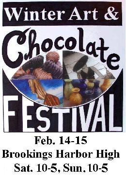 Winter Art & Chocolate Festival Poster