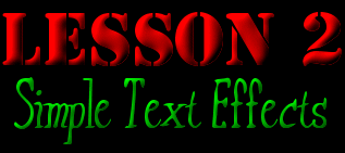 Lesson 2: Simple Text Effects