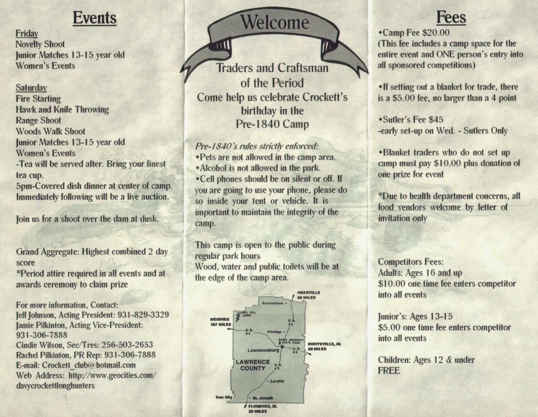 CROCKETT DAYS 2009 FLYER 