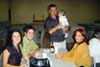 Tia Ana com tio Igor e tia Marza prestigiaram a confraterniza&ccedil;&atilde;o depois do batismo.