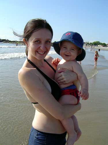 Chegando no mar!