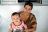 Com a prima "xar&aacute;" da mam&atilde;e, a Evelise!