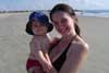 Eu e a mam&atilde;e na praia!