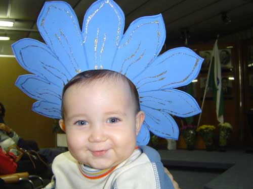 Fantasiado de flor!