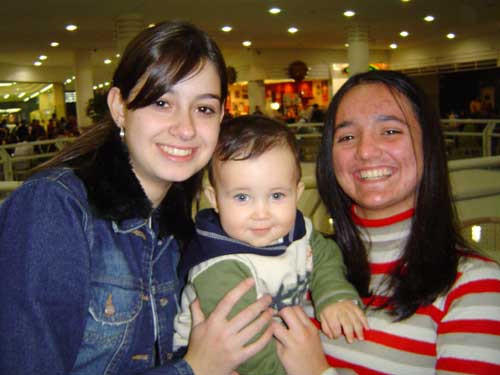 Encontrei a Tia Karla e a Tia Kamila!