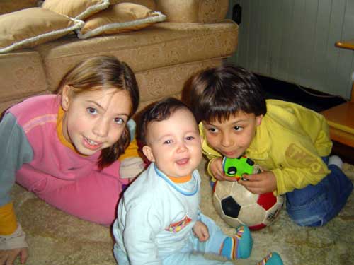 Com os primos B&aacute;rbara e Luiz Gustavo!!!
