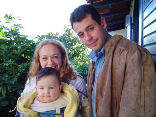 Com a tia Dayane e o tio Roger!