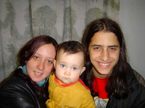 Com a Tia D&eacute;bora e o Tio Daniel!