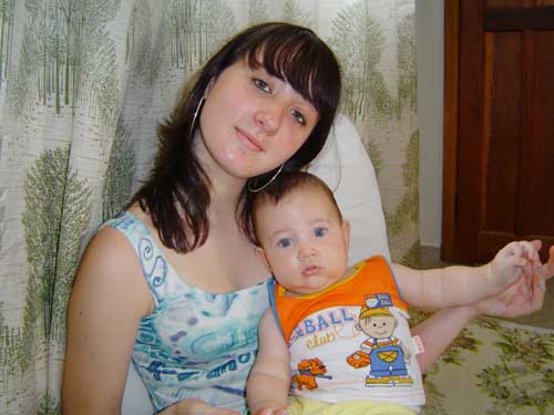 Com a Tia D&eacute; na casa nova!