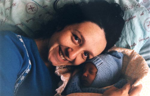 Essa foto foi tirada na maternidade no dia em que nasci...