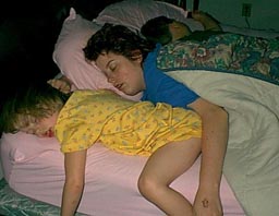 There always ends up strange bodies in my bed.. :)