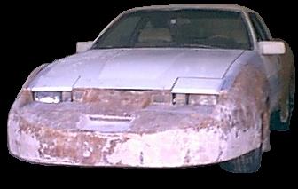 Still needs smoothing, The front is bolted into place.