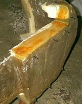 Rear section, where hatch will rest.
