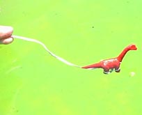Aha! It was a hoax - but the water really was that colour .... gag!