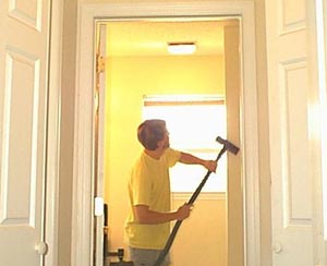 What could possibly prompt Darryl to vaccume the walls?