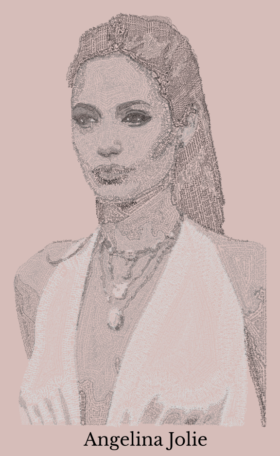 typographical portrait