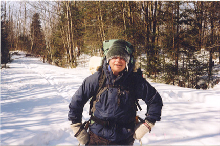 Dons frozen ice on his head.