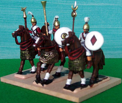 DBA Army #II/32 Later Carthaginian General's element, painted by Mark Ottley