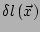 $ \delta l \left(\vec{x}\right)$