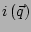 $ i\left(\vec{q}\right)$
