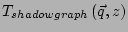 $ T_{shadowgraph}\left(\vec{q},z\right)$