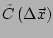 $ \tilde{C}\left(\Delta \vec{x}\right)$