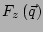 $ F_z\left(\vec{q}\right)$