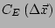$ C_E\left(\Delta \vec{x}\right)$