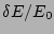 $ \delta E/E_0$