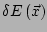 $ \delta E\left(\vec{x}\right)$